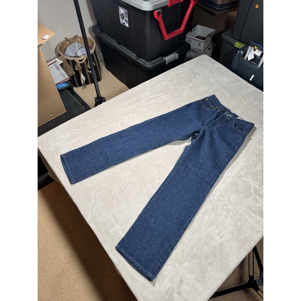 Vintage 80s Levis 501xx Jeans Womens Size 28x33 Blue Dark Button Fly MADE IN USA - Picture 2 of 16